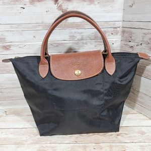 Longchamp pliage small black tote bag